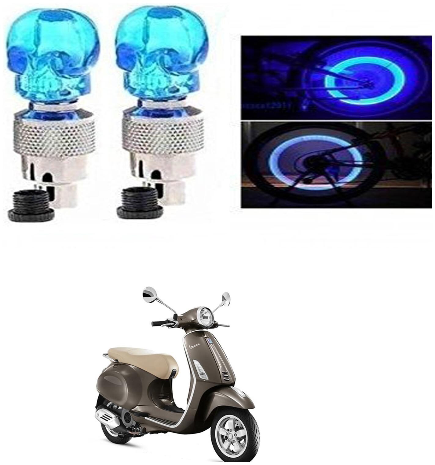 SHOP4U Skull Wheel Tyre Light With Motion Sensor for PIAGGIO VESPA SXL 125 (Blue Pack of 2 )
SHOP4U Skull Wheel Tyre Light With Motion Sensor for PIAGGIO VESPA SXL 125 (Blue Pack of 2 )