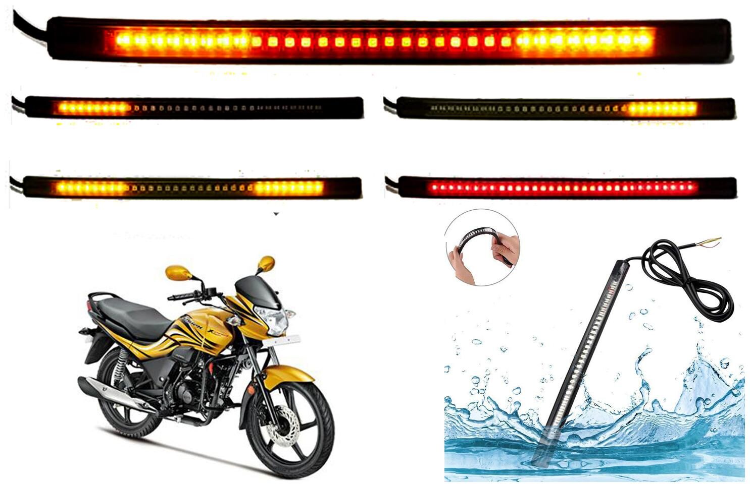 SHOP4U SMD Flexible LED Strip Tail Light Brake Light with Turn Indicator Signals for Hero Passion X Pro
SHOP4U SMD Flexible LED Strip Tail Light Brake Light with Turn Indicator Signals for Hero Passion X Pro