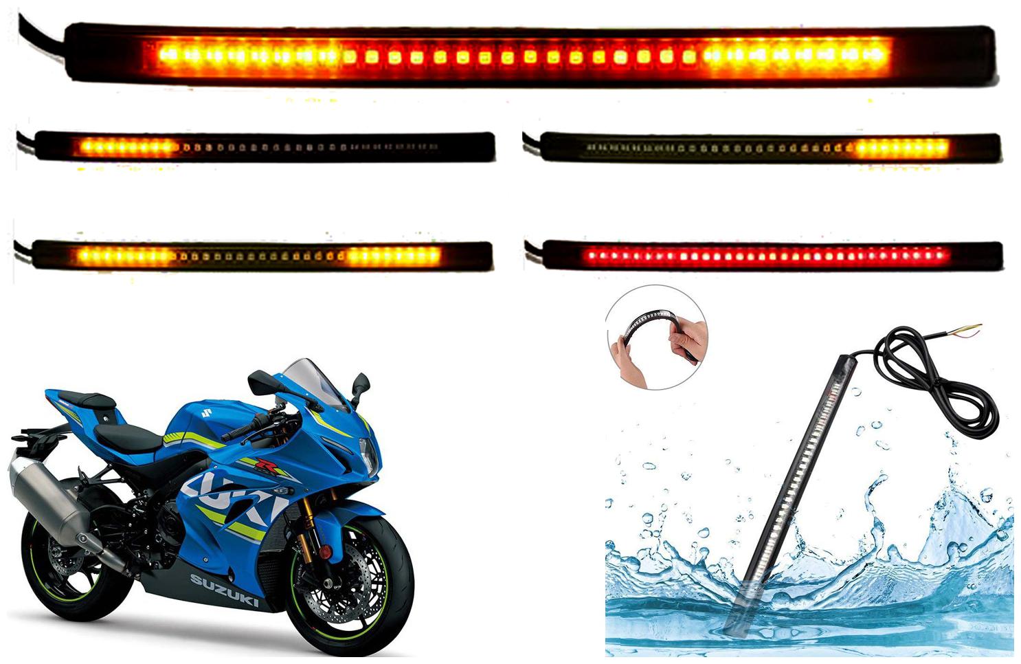 SHOP4U SMD Flexible LED Strip Tail Light Brake Light with Turn Indicator Signals for Suzuki GSX R1000
SHOP4U SMD Flexible LED Strip Tail Light Brake Light with Turn Indicator Signals for Suzuki GSX R1000
