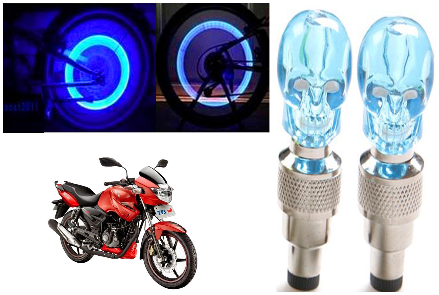 SHOP4U( Unbranded ) Bike Skull Tyre Blue LED With Motion Sensor Light for TVS Apache RTR 160
SHOP4U( Unbranded ) Bike Skull Tyre Blue LED With Motion Sensor Light for TVS Apache RTR 160