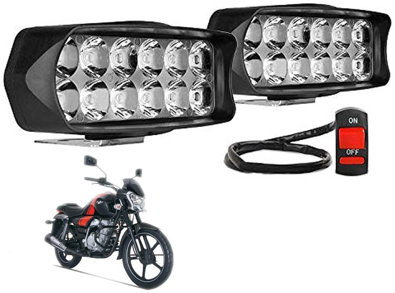 SHOP4U Waterproof 12 LED Fog Light Head Lamp for Bajaj V12 ( Set of 2 Free On Off Switch)
SHOP4U Waterproof 12 LED Fog Light Head Lamp for Bajaj V12 ( Set of 2 Free On Off Switch)
