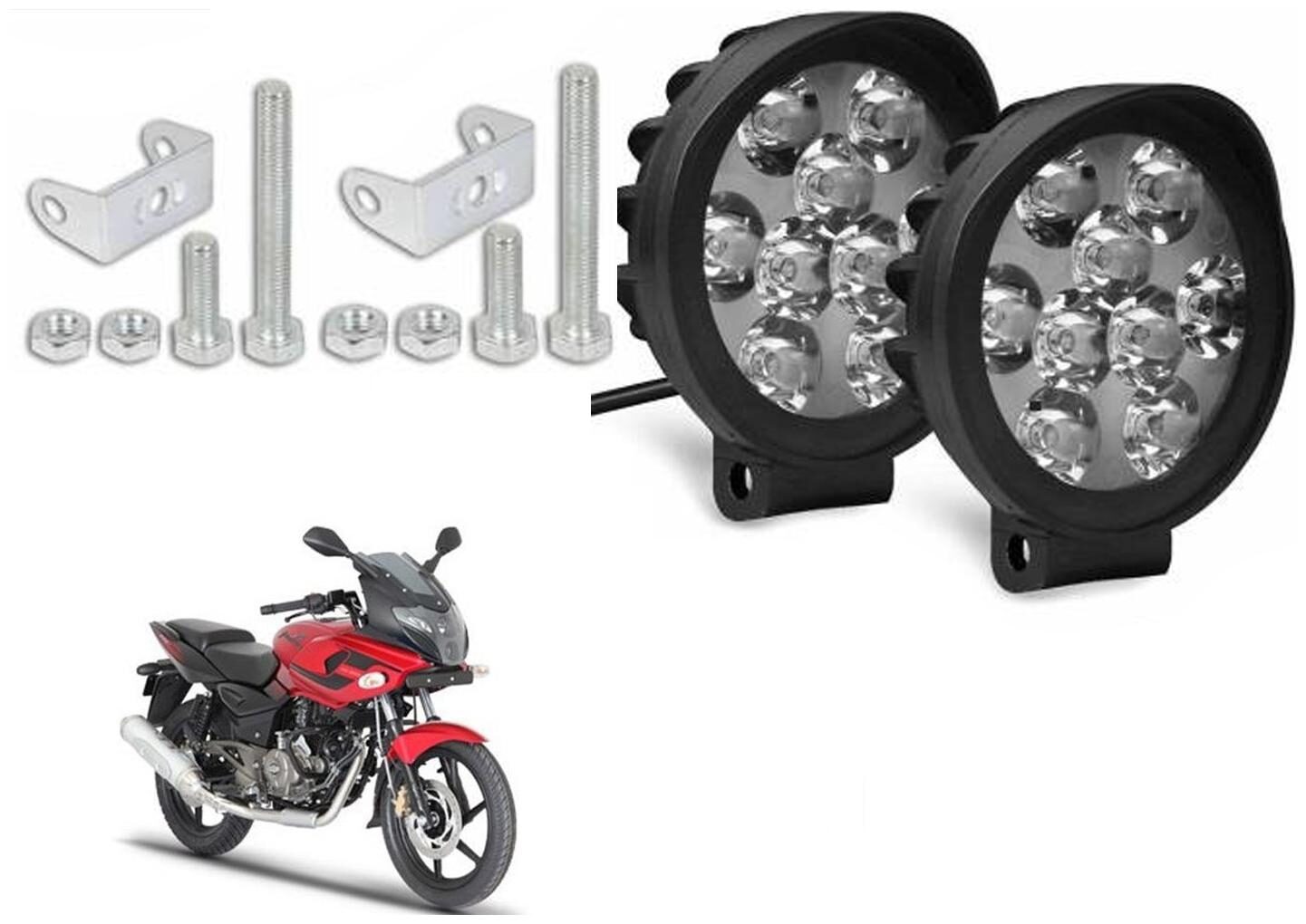 SHOP4U Waterproof 9 Round Cap LED Fog Light Head Lamp for Bajaj Pulsar 220F (Set of 2 Free On Off Switch)
SHOP4U Waterproof 9 Round Cap LED Fog Light Head Lamp for Bajaj Pulsar 220F (Set of 2 Free On Off Switch)