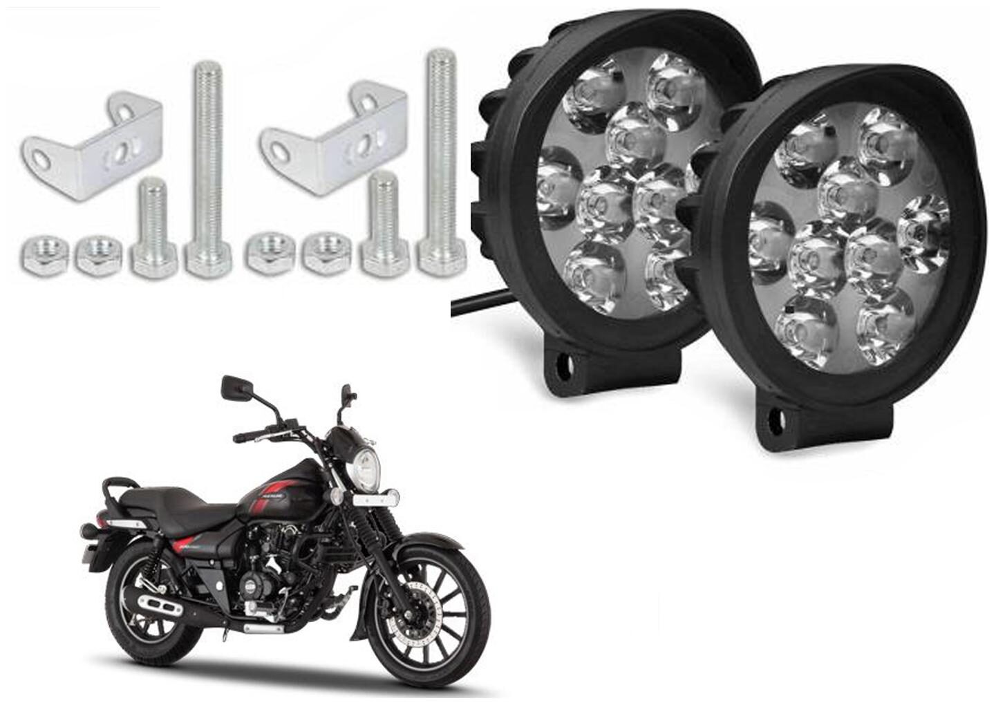 SHOP4U Waterproof 9 Round Cap LED Fog Light Head Lamp for Bajaj Avenger Street 150 (Set of 2 Free On Off Switch)
SHOP4U Waterproof 9 Round Cap LED Fog Light Head Lamp for Bajaj Avenger Street 150 (Set of 2 Free On Off Switch)