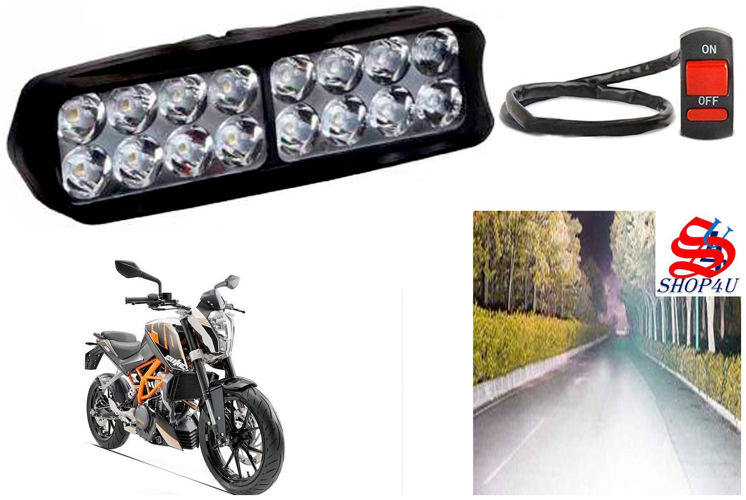 SHOP4U Waterproof 16 LED Fog Light Head Lamp for KTM Duke 390 (Set of 1 Free On Off Switch)
SHOP4U Waterproof 16 LED Fog Light Head Lamp for KTM Duke 390 (Set of 1 Free On Off Switch)