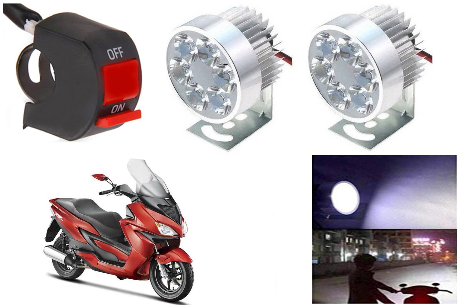 SHOP4U Waterproof 6 LED Fog Light Head Lamp for Hero Zir (Set of 2 Silver Free On Off Switch)
SHOP4U Waterproof 6 LED Fog Light Head Lamp for Hero Zir (Set of 2 Silver Free On Off Switch)