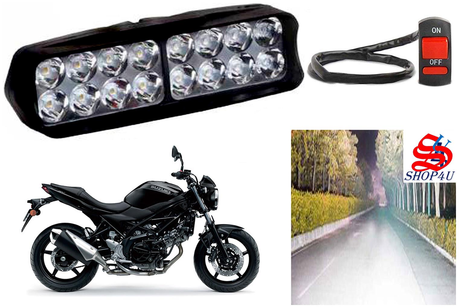 SHOP4U Waterproof 16 LED Fog Light Head Lamp for Suzuki SV650 (Set of 1 Free On Off Switch)
SHOP4U Waterproof 16 LED Fog Light Head Lamp for Suzuki SV650 (Set of 1 Free On Off Switch)