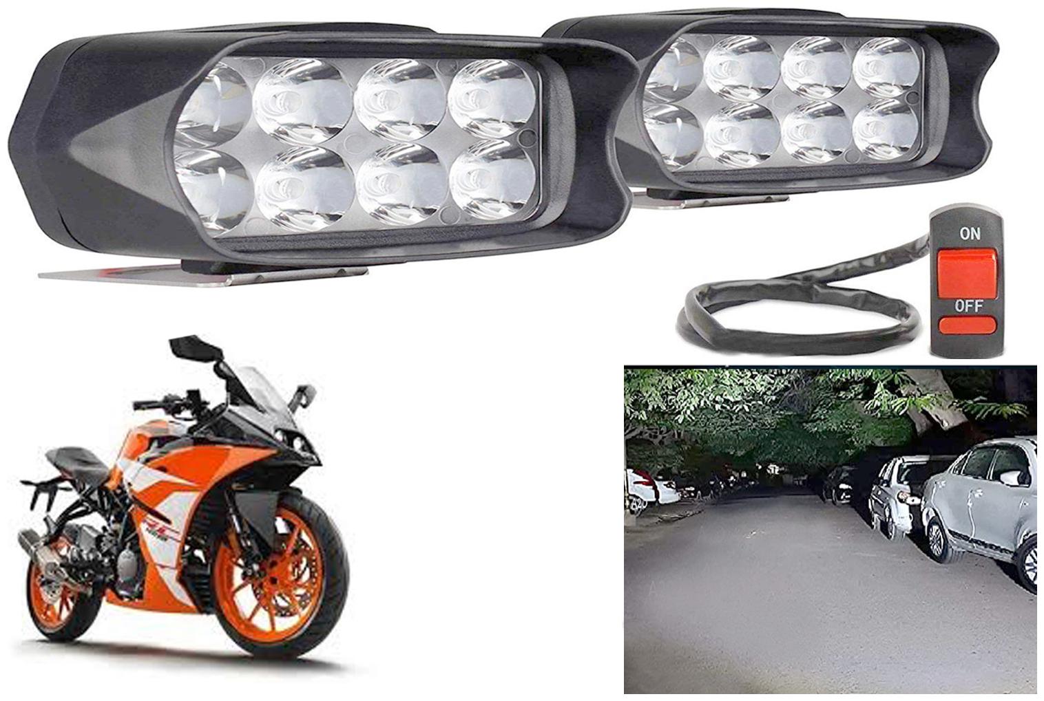 SHOP4U Waterproof 8 LED Fog Light Head Lamp for KTM RC 125 (Set of 2 Free On Off Switch)
SHOP4U Waterproof 8 LED Fog Light Head Lamp for KTM RC 125 (Set of 2 Free On Off Switch)