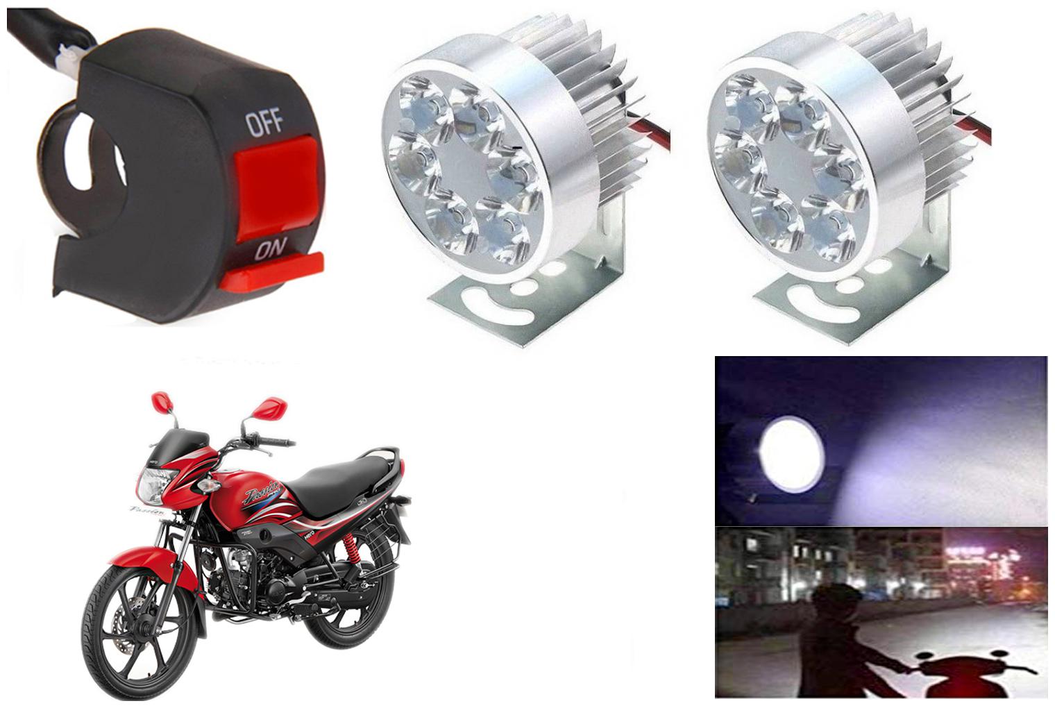 SHOP4U Waterproof 6 LED Fog Light Head Lamp for Hero Passion Pro (Set of 2 Silver Free On Off Switch)
SHOP4U Waterproof 6 LED Fog Light Head Lamp for Hero Passion Pro (Set of 2 Silver Free On Off Switch)