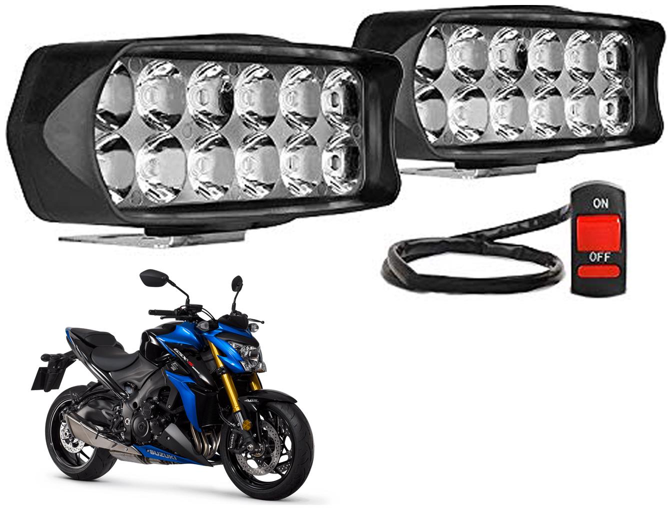 SHOP4U Waterproof 12 LED Fog Light Head Lamp for Suzuki GSX S1000 ( Set of 2 Free On Off Switch)
SHOP4U Waterproof 12 LED Fog Light Head Lamp for Suzuki GSX S1000 ( Set of 2 Free On Off Switch)