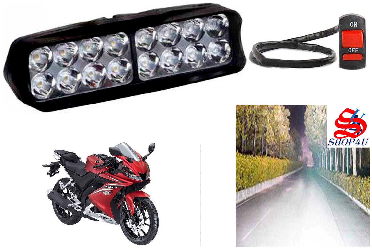 SHOP4U Waterproof 16 LED Fog Light Head Lamp for Yamaha YZF R15 V3 (Set of 1 Free On Off Switch)
SHOP4U Waterproof 16 LED Fog Light Head Lamp for Yamaha YZF R15 V3 (Set of 1 Free On Off Switch)