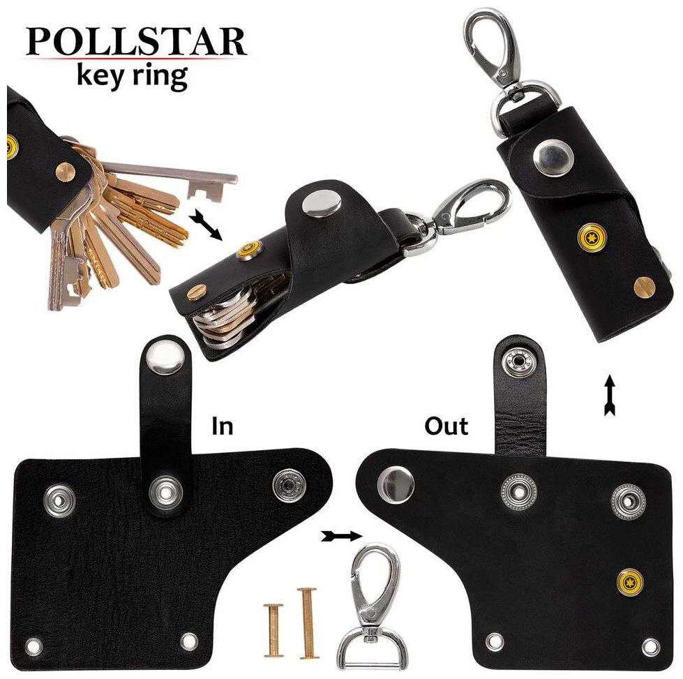 Smart Compact Key Organizer Keychain - Leather Key Holder - Secure Locking Mechanism - Pocket Key (KR7SBN)
Smart Compact Key Organizer Keychain - Leather Key Holder - Secure Locking Mechanism - Pocket Key (KR7SBN)
