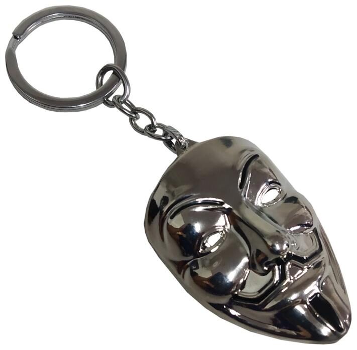 Stylewell Premium Quality Synthetic Metal Base Vendetta Inspired Anonymous Guy Fawkes Hacker Face Mask Character Stylish Metallic Toy Key Ring Keychain For Bikes Scooty And Cars (Silver)
Stylewell Premium Quality Synthetic Metal Base Vendetta Inspired Anonymous Guy Fawkes Hacker Face Mask Character Stylish Metallic Toy Key Ring Keychain For Bikes Scooty And Cars (Silver)
