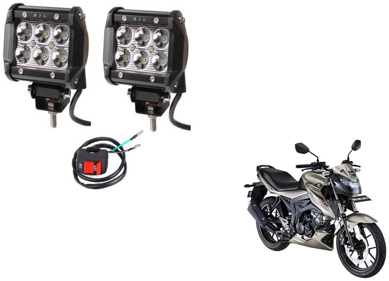 Take Care 6 Led Fog Light For Bike Decoration (White)