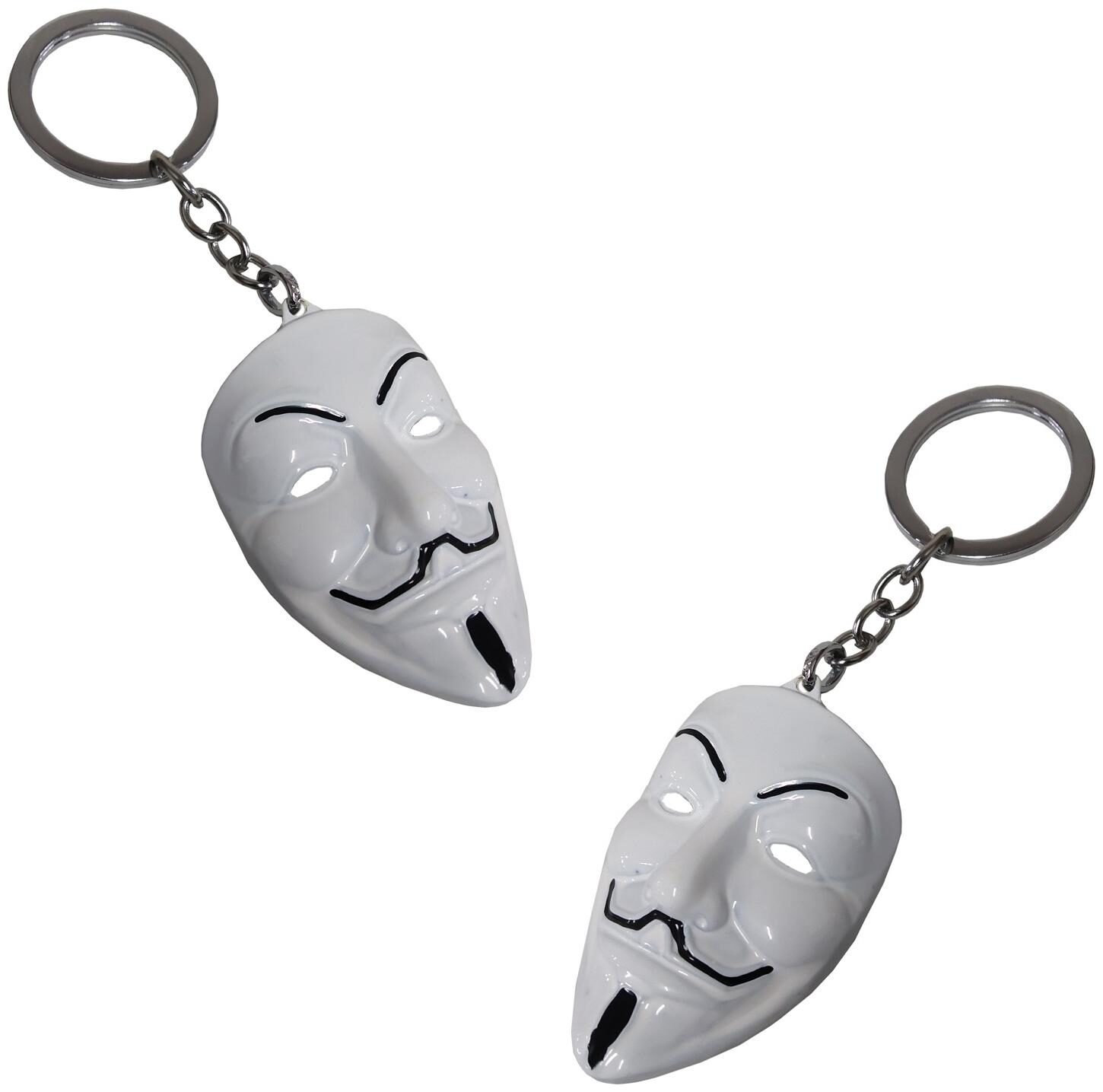Utkarsh Premium Quality Synthetic Metal Base Vendetta Inspired Anonymous Guy Fawkes Hacker Face Mask Character Stylish Metallic Toy Key Ring Keychain For Bikes Scooty And Cars (White) (Set of 2)
Utkarsh Premium Quality Synthetic Metal Base Vendetta Inspired Anonymous Guy Fawkes Hacker Face Mask Character Stylish Metallic Toy Key Ring Keychain For Bikes Scooty And Cars (White) (Set of 2)