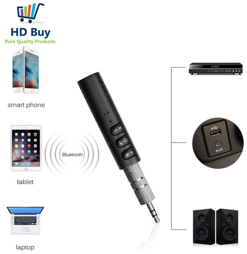 Wireless 3 5mm Car Bluetooth Music Receiver Adapter with MIC Stereo Output for Music Streaming System Equipment Home Appliances
Wireless 3 5mm Car Bluetooth Music Receiver Adapter with MIC Stereo Output for Music Streaming System Equipment Home Appliances