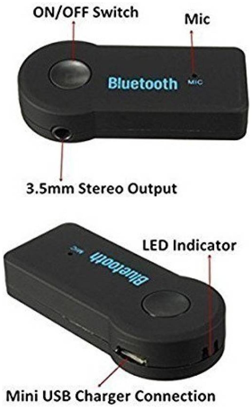 Wireless Car Bluetooth Device with 3 5mm Aux Audio Connector Audio Receiver JHPB-25
Wireless Car Bluetooth Device with 3 5mm Aux Audio Connector Audio Receiver JHPB-25
