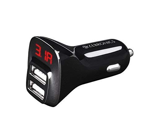 Zebronics CC52AD Car Charger Dual-Port USB LED Indicator with Smart IC Fast Car Charger - Black
Zebronics CC52AD Car Charger Dual-Port USB LED Indicator with Smart IC Fast Car Charger - Black