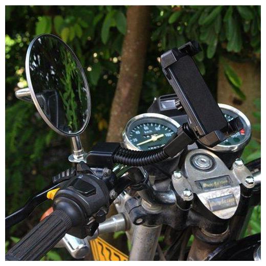 ZR Motorbike Holder Universal Motorcycle Rearview Mirror Mount Stand for Smartphone Cell phone (3 5-6 5 inch) With 360 Degree Rotation
ZR Motorbike Holder Universal Motorcycle Rearview Mirror Mount Stand for Smartphone Cell phone (3 5-6 5 inch) With 360 Degree Rotation