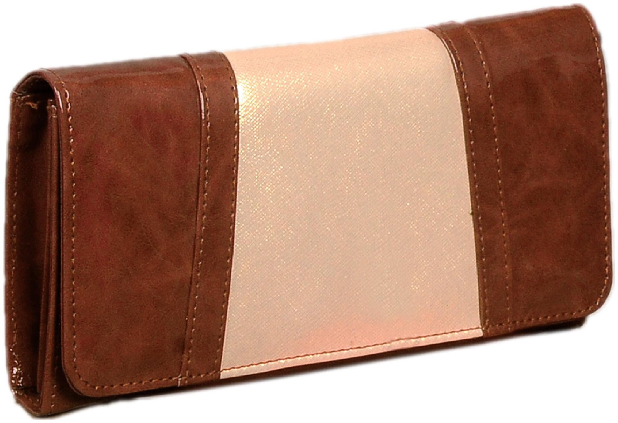 Anemone Women Brown PU Clutch 
Anemone Women Brown PU Clutch