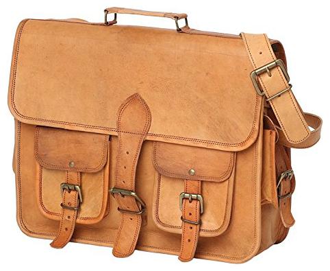 Anshika International 38 1 cm (15 inch) retro style genuine leather laptop messenger bag
Anshika International 38 1 cm (15 inch) retro style genuine leather laptop messenger bag