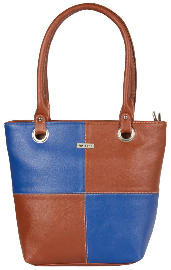 BERN Blue Faux Leather Handheld Bag 
BERN Blue Faux Leather Handheld Bag