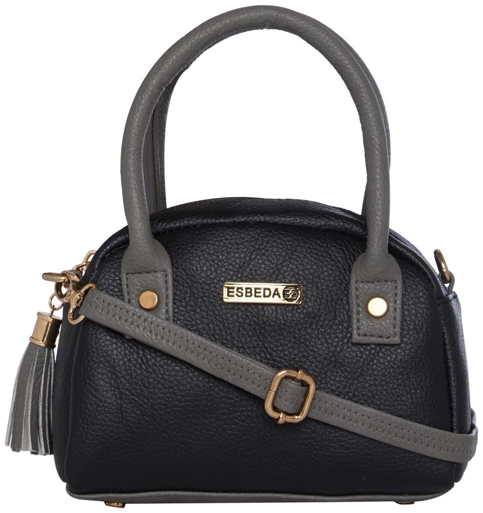 Esbeda Black PU Solid Sling Bag 
Esbeda Black PU Solid Sling Bag