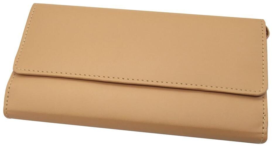 Essart Faux Leather plain finish 21cm long combination ladies clutch with button closure Mobile slot Lead Lipstick slot 10card slots - Brown
Essart Faux Leather plain finish 21cm long combination ladies clutch with button closure Mobile slot Lead Lipstick slot 10card slots - Brown