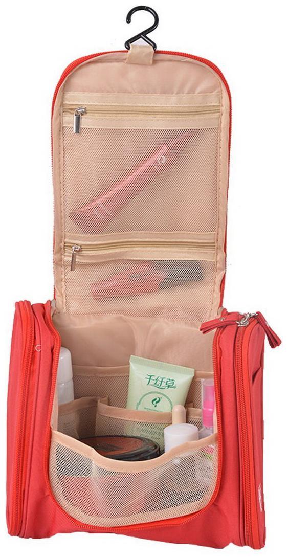 House of Quirk Toiletry Bag with Hanging Hook Organizer for Travel Accessories - Red
House of Quirk Toiletry Bag with Hanging Hook Organizer for Travel Accessories - Red