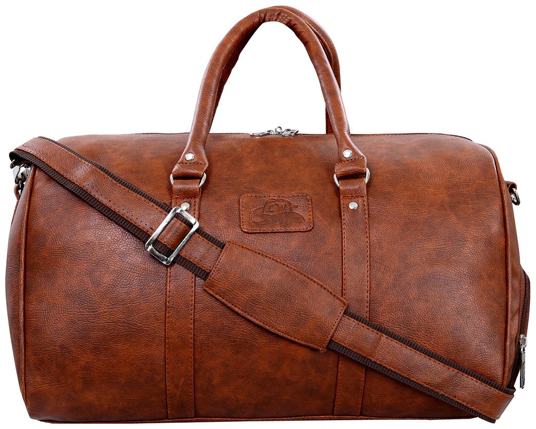 Leather World PU Leather Travel Duffel Bag Gym Bag Sports Bag with Shoe Compartment (Tan)
Leather World PU Leather Travel Duffel Bag Gym Bag Sports Bag with Shoe Compartment (Tan)
