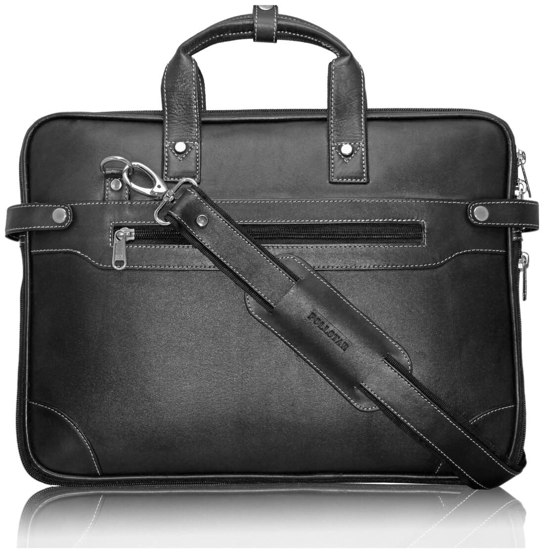 POLLSTAR Expandable Premium Leather 35 56 cm (14 inch) Laptop Messenger Bag (MB9999BK)
POLLSTAR Expandable Premium Leather 35 56 cm (14 inch) Laptop Messenger Bag (MB9999BK)