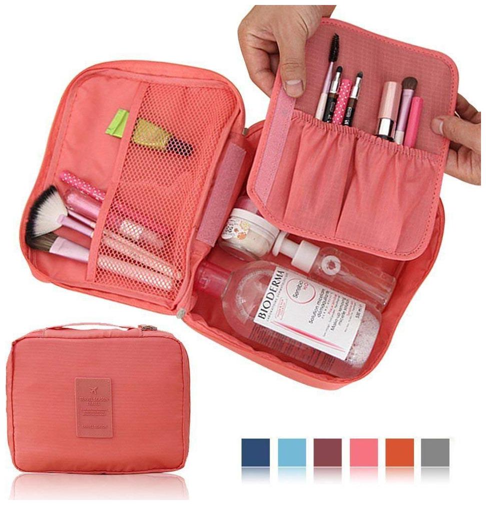 ROYALDEALSHOP NEW DESIGN Portable Waterproof Multi Pouch Travel Toiletry Cosmetic Makeup Case Storage Bag with Handle (Peach)
ROYALDEALSHOP NEW DESIGN Portable Waterproof Multi Pouch Travel Toiletry Cosmetic Makeup Case Storage Bag with Handle (Peach)