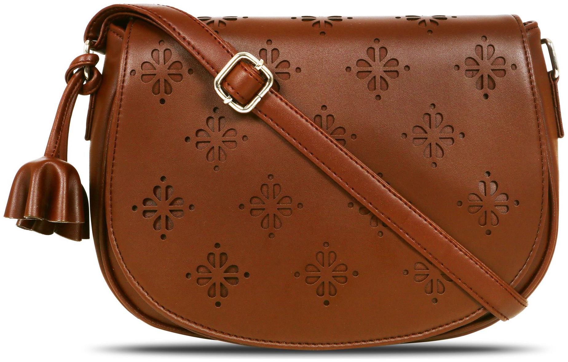 Toteteca Bag Works Tan Faux Leather Solid Sling Bag
Toteteca Bag Works Tan Faux Leather Solid Sling Bag