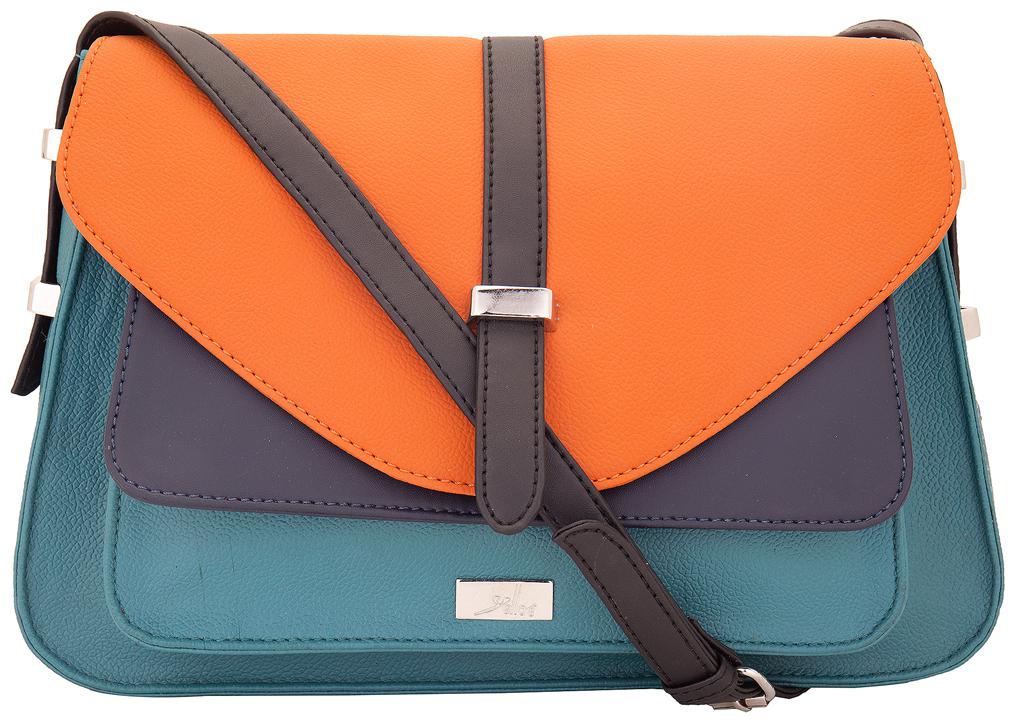 Yelloe Women Blue PU Clutch