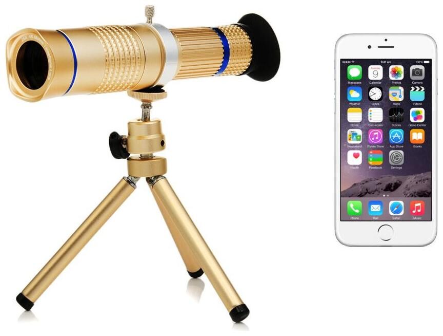 20X Zoom Universal Mobile Phone Telescope Camera Lens with Tripod Adjustable Clip Holder Compatible with All Smartphone By Crystal Digital
20X Zoom Universal Mobile Phone Telescope Camera Lens with Tripod Adjustable Clip Holder Compatible with All Smartphone By Crystal Digital