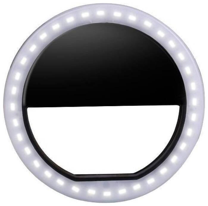 Crystal Digital Double Bright Soft Black Color Selfie Ring Light with 3 Modes and 36 LED for Smartphones 
Crystal Digital Double Bright Soft Black Color Selfie Ring Light with 3 Modes and 36 LED for Smartphones
