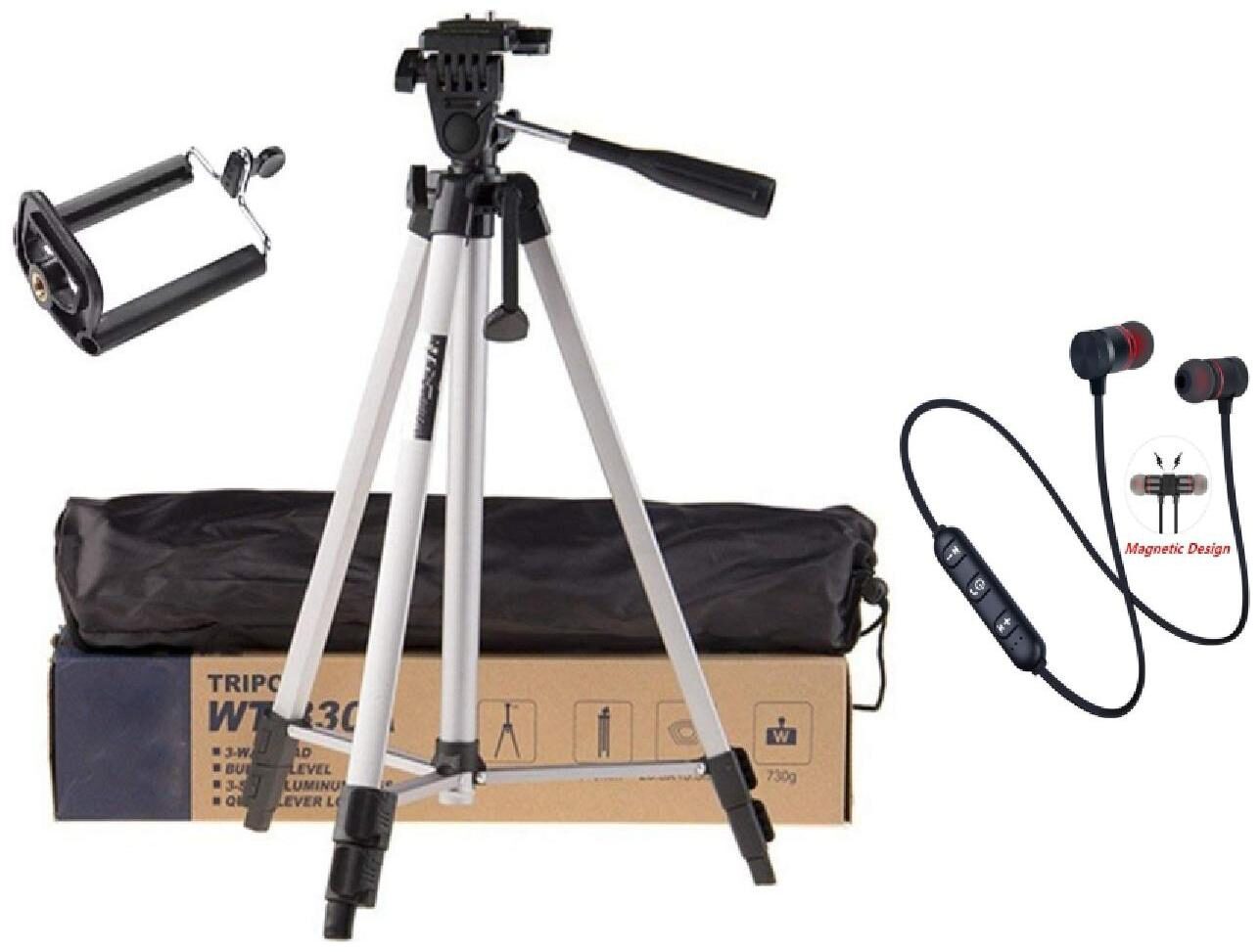 G GAPFILL High Quality 330A 135 cm Tripod Aluminum Portable Mini Tripod Lightweight Cellphone Tripod For iPhone Samsung Phone Holder Digital Camera Holder With Free Bluetooth Earphones
G GAPFILL High Quality 330A 135 cm Tripod Aluminum Portable Mini Tripod Lightweight Cellphone Tripod For iPhone Samsung Phone Holder Digital Camera Holder With Free Bluetooth Earphones