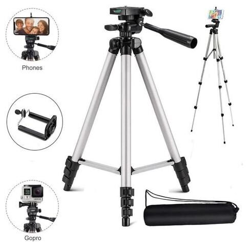 QUXXA COMPANY TF-3110 Extendable 3 5 Feet Tripod Stand for Mobile GoPro DSLR Camera
QUXXA COMPANY TF-3110 Extendable 3 5 Feet Tripod Stand for Mobile GoPro DSLR Camera