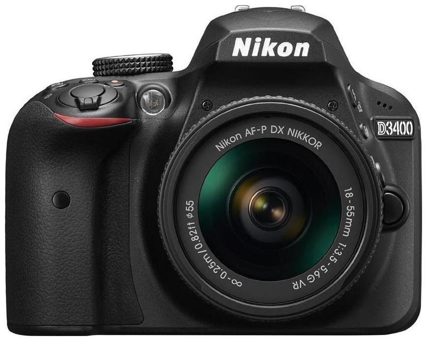Nikon D3400 Kit (AF-P DX NIKKOR 18-55mm F 3 5-5 6G VR) DSLR Camera (Black) Bag 16GB Memory Card
Nikon D3400 Kit (AF-P DX NIKKOR 18-55mm F 3 5-5 6G VR) DSLR Camera (Black) Bag 16GB Memory Card
