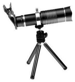 TSV 20X Extra Zoomer Optical Zoom Lens Telescope Mobile Camera Lens with Tripod Adjustable Phone Holder (Black)
TSV 20X Extra Zoomer Optical Zoom Lens Telescope Mobile Camera Lens with Tripod Adjustable Phone Holder (Black)