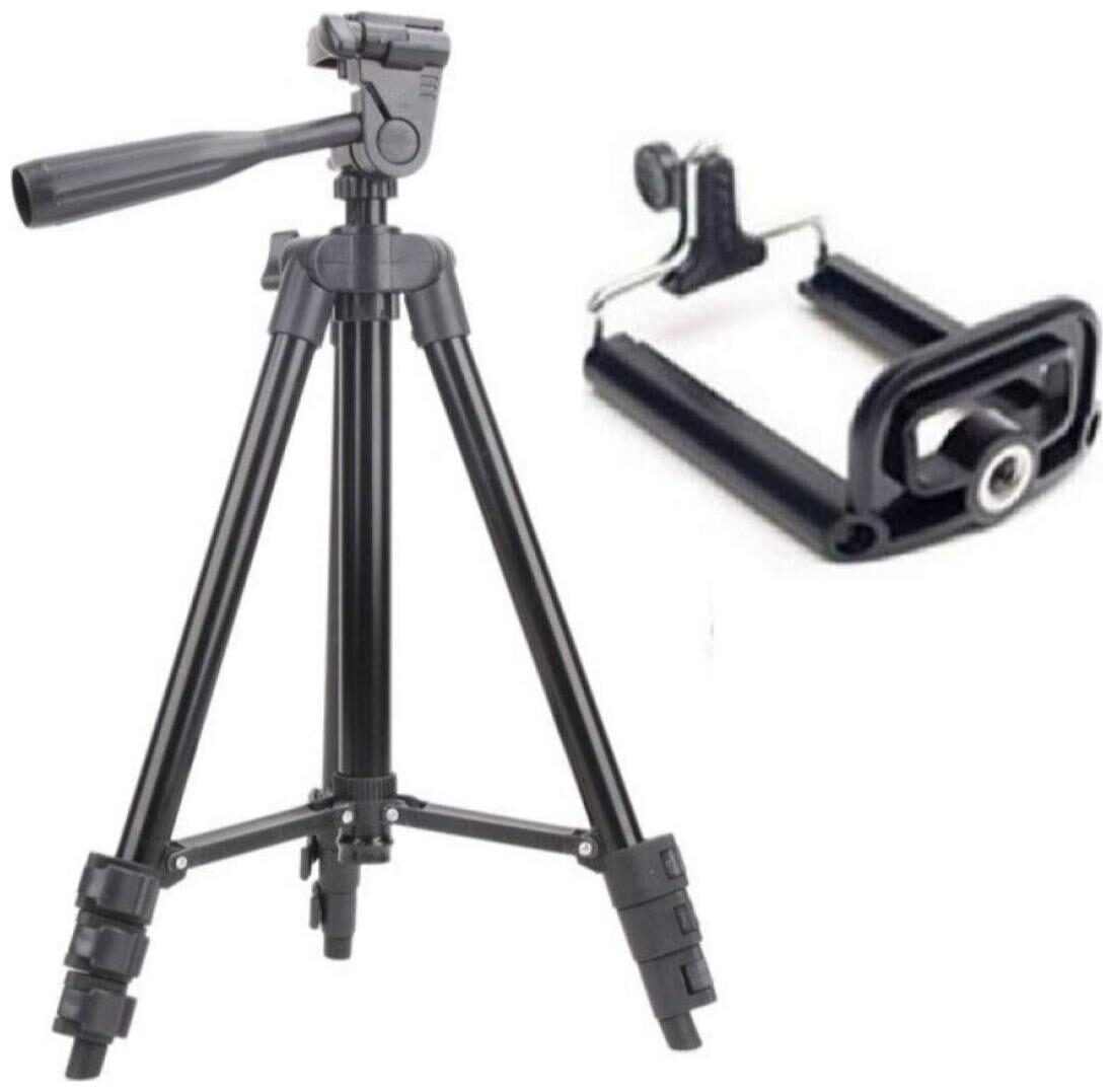 TSV 3120 Portable and Foldable Camera-Tripod with Mobile Clip Holder Bracket 4 Section Adjustable Travel Tripod (Black)
TSV 3120 Portable and Foldable Camera-Tripod with Mobile Clip Holder Bracket 4 Section Adjustable Travel Tripod (Black)