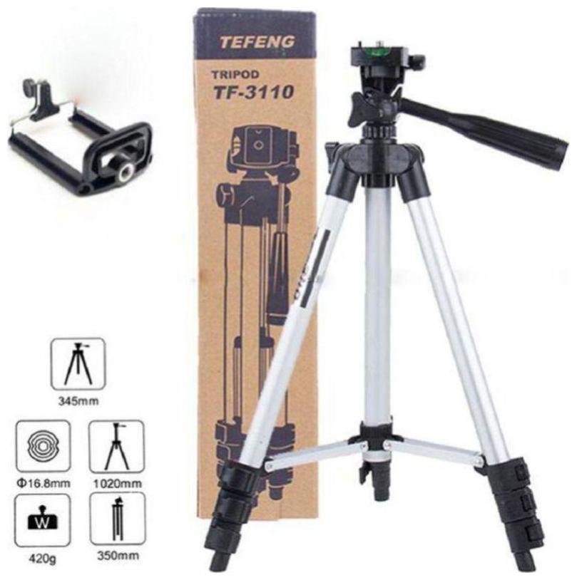 TSV Tripod-3110 Portable Adjustable Aluminum Lightweight Camera Stand For apple iPhone 6 6S 7 8 x (BLACK)
TSV Tripod-3110 Portable Adjustable Aluminum Lightweight Camera Stand For apple iPhone 6 6S 7 8 x (BLACK)