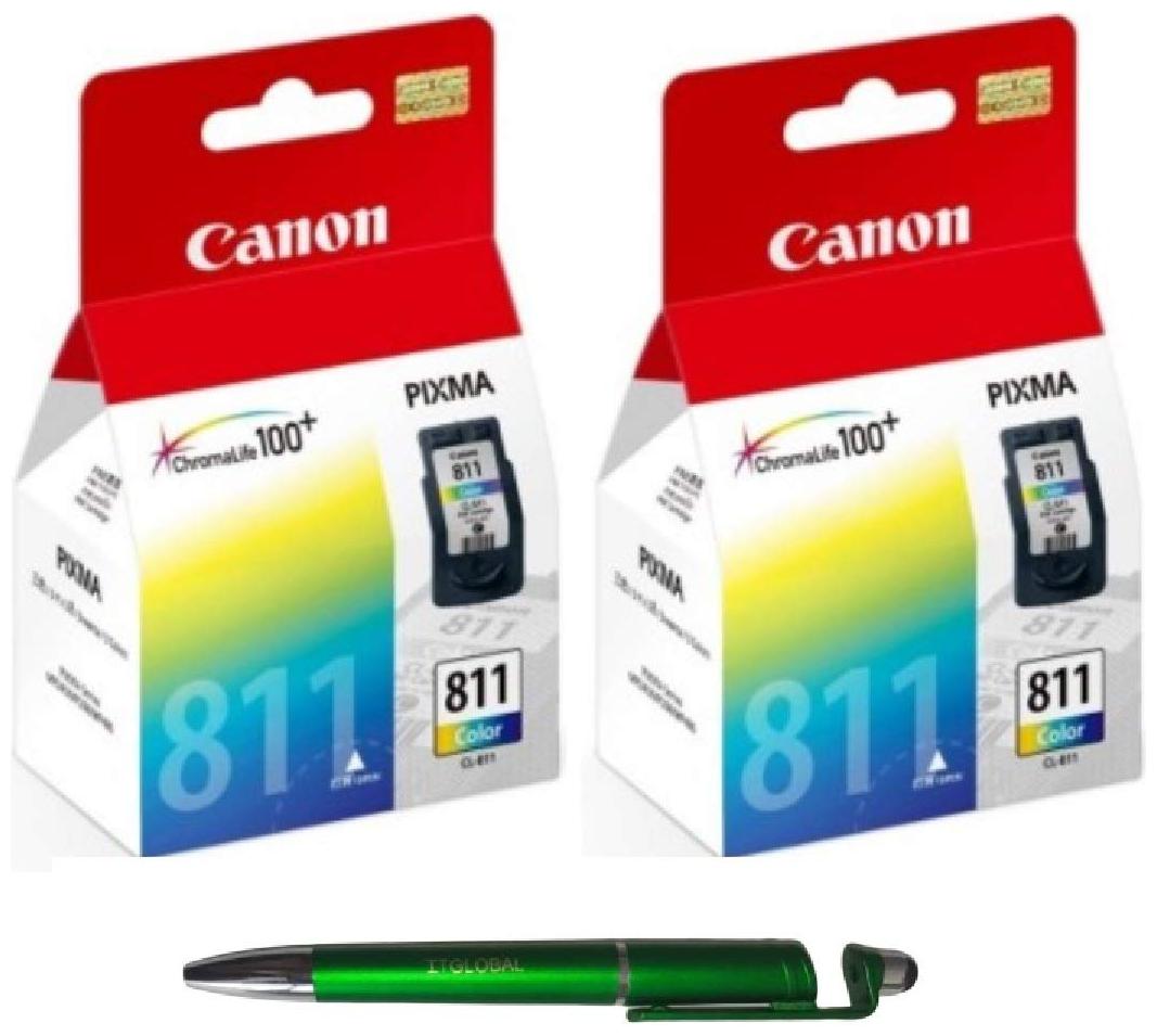 Canon 811 Twin Ink Cartridge Bundle with ITGLOBAL 3 in 1 Multi-Function Anti-Metal Texture Rotating Ballpoint Pen ( Set of 2 ) CL 811 Colour
Canon 811 Twin Ink Cartridge Bundle with ITGLOBAL 3 in 1 Multi-Function Anti-Metal Texture Rotating Ballpoint Pen ( Set of 2 ) CL 811 Colour