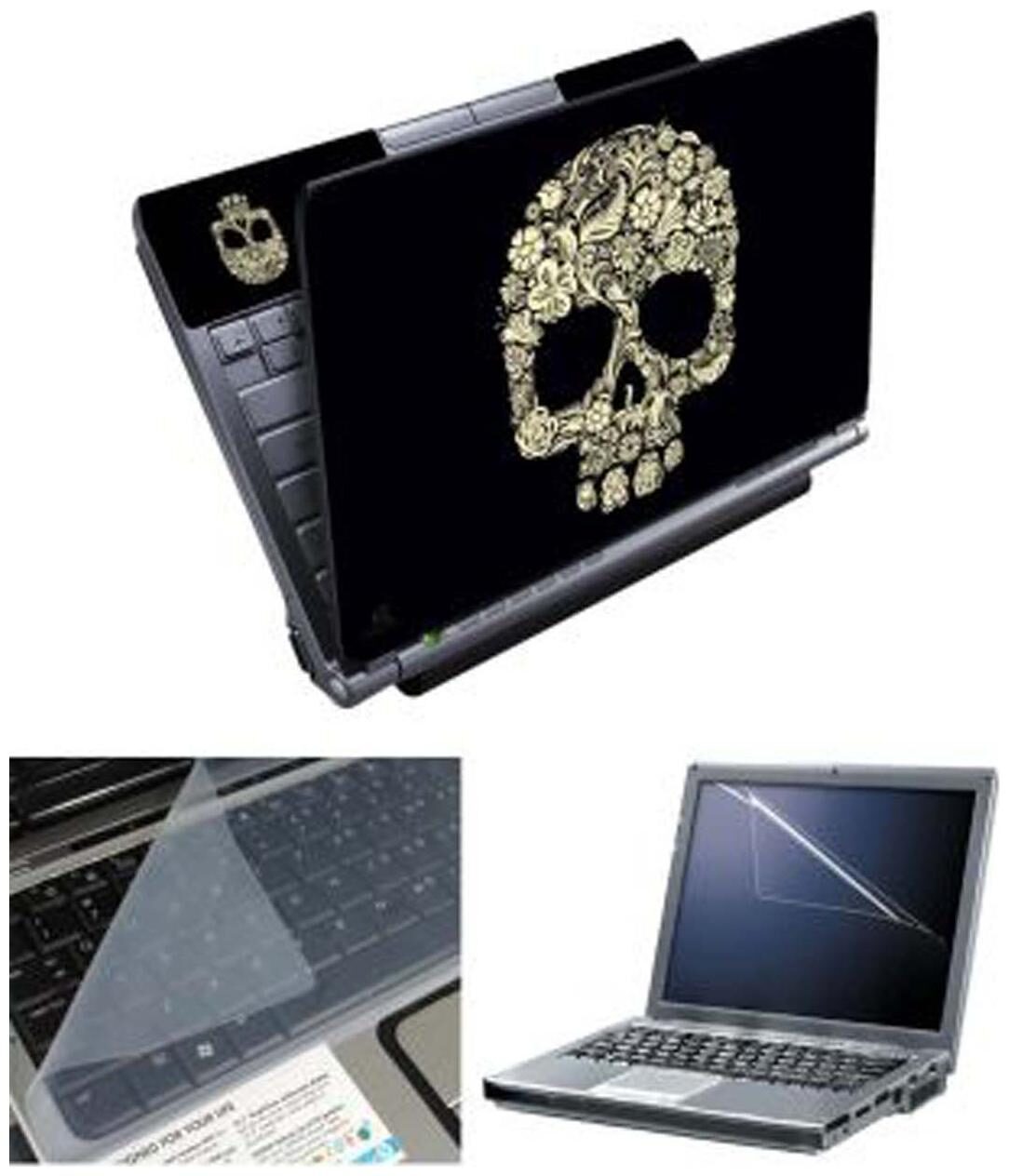 FineArts Floral Skull Laptop Skin For 15 6 inch Laptop With Screen Guard keyboard Protector
FineArts Floral Skull Laptop Skin For 15 6 inch Laptop With Screen Guard keyboard Protector