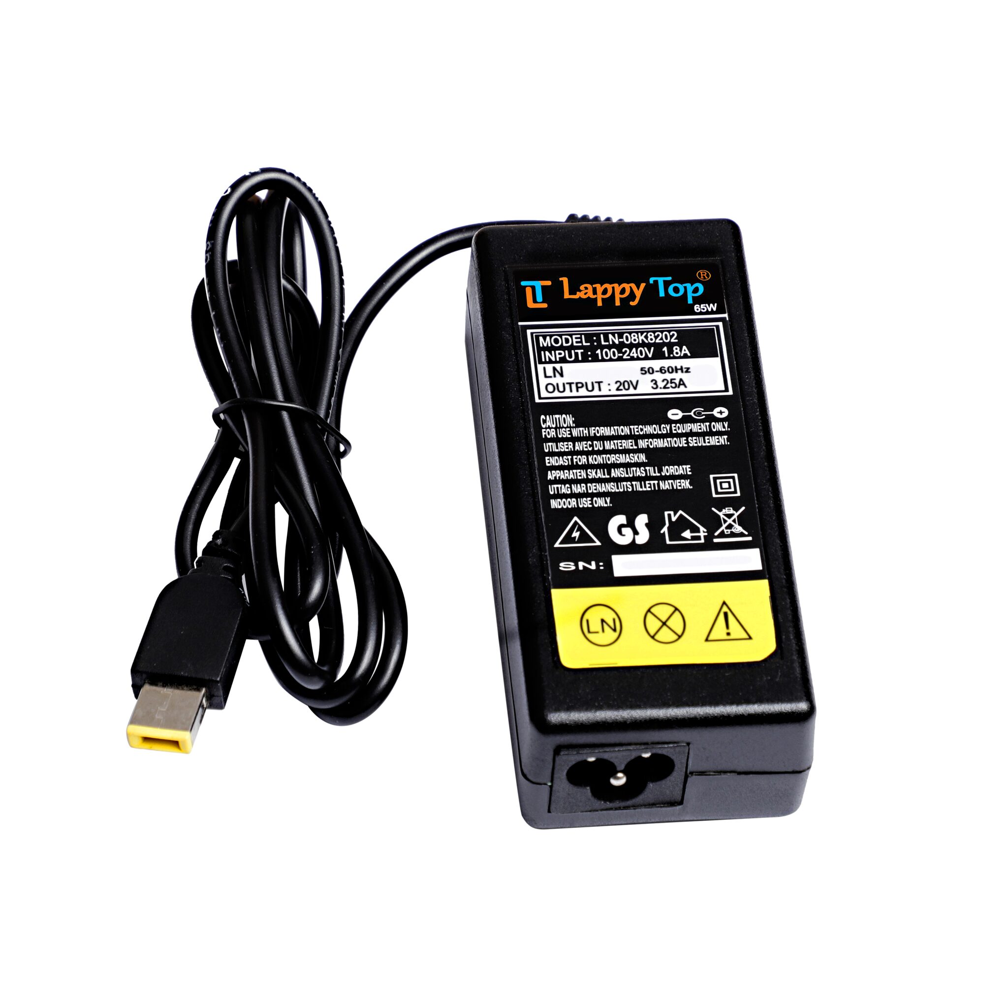LT Lappy Top 65W USB Square Pin Tip Laptop Adapter Charger 20V 3 25A For Lenovo Lenovo T460S 20FA003H Lenovo T460S 20FA003J
LT Lappy Top 65W USB Square Pin Tip Laptop Adapter Charger 20V 3 25A For Lenovo Lenovo T460S 20FA003H Lenovo T460S 20FA003J