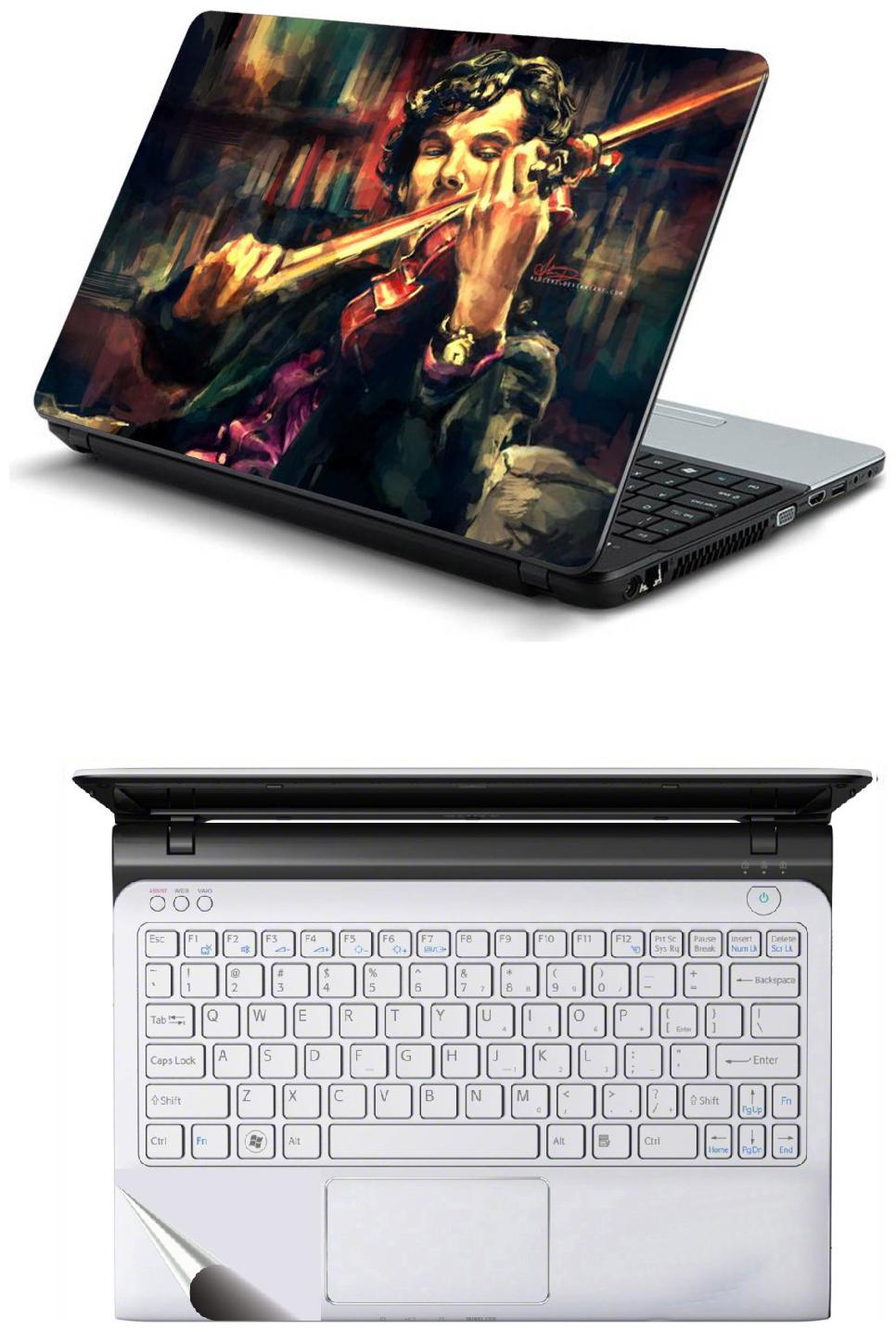 Namo Arts Combo of Laptop Skins 15 6 inch Stickers with Laptop TrackPad Skin for All Laptop - Notebook PTMHQ10081 Sherlock Holmes
Namo Arts Combo of Laptop Skins 15 6 inch Stickers with Laptop TrackPad Skin for All Laptop - Notebook PTMHQ10081 Sherlock Holmes