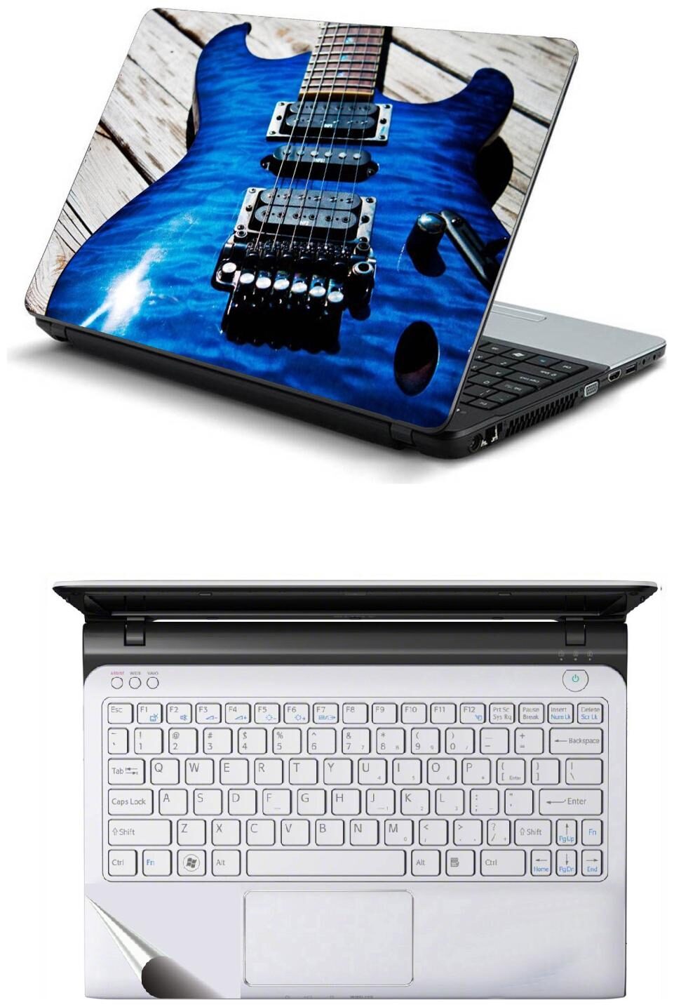 Namo Arts Combo of Laptop Skins 15 6 inch Stickers with Laptop TrackPad Skin for All Laptop - Notebook PTMHQ10040 Blue Guitar Music
Namo Arts Combo of Laptop Skins 15 6 inch Stickers with Laptop TrackPad Skin for All Laptop - Notebook PTMHQ10040 Blue Guitar Music