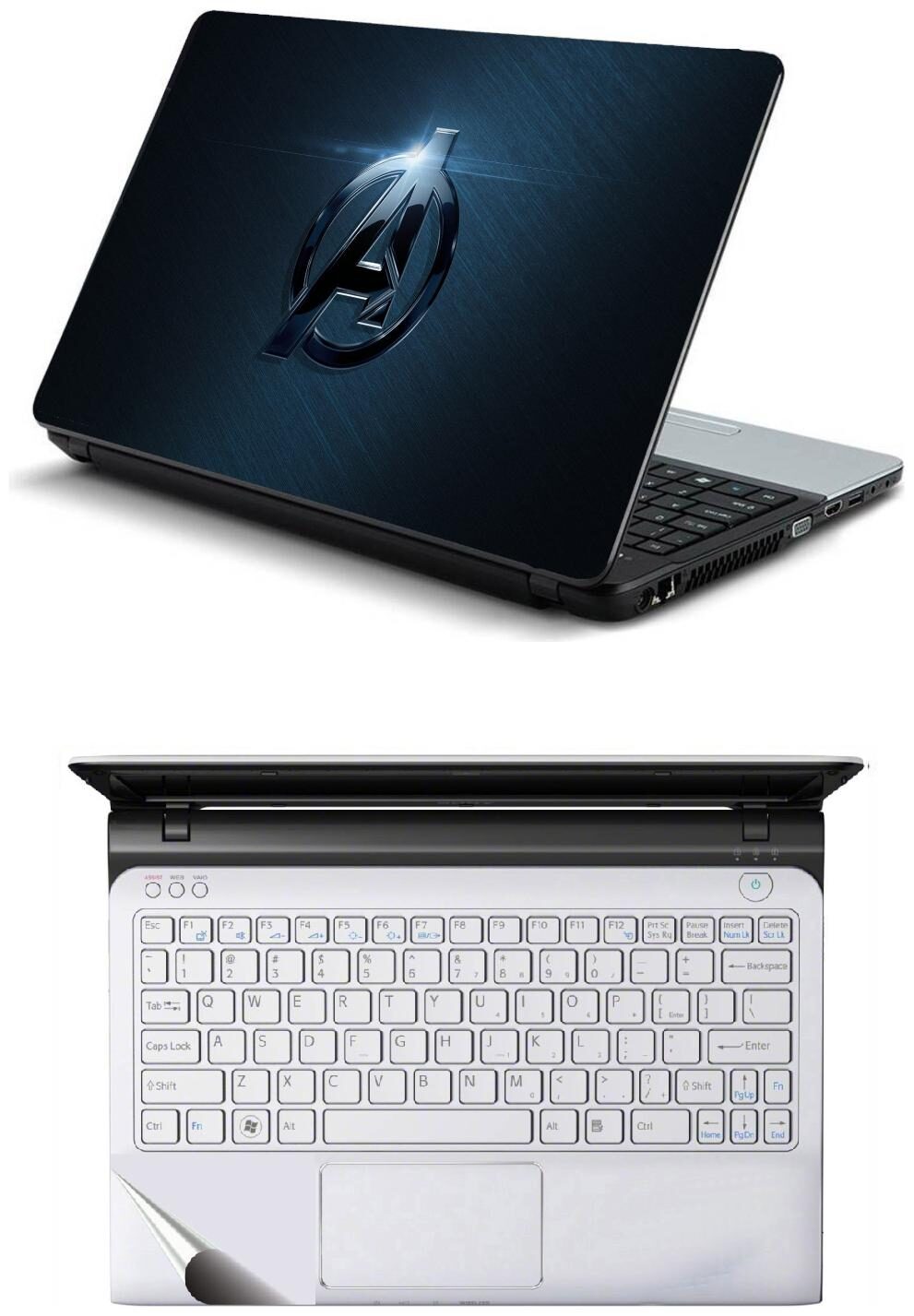 Namo Arts Combo of Laptop Skins 15 6 inch Stickers with Laptop TrackPad Skin for All Laptop - Notebook PTMHQ10027 bluish avengers logo
Namo Arts Combo of Laptop Skins 15 6 inch Stickers with Laptop TrackPad Skin for All Laptop - Notebook PTMHQ10027 bluish avengers logo