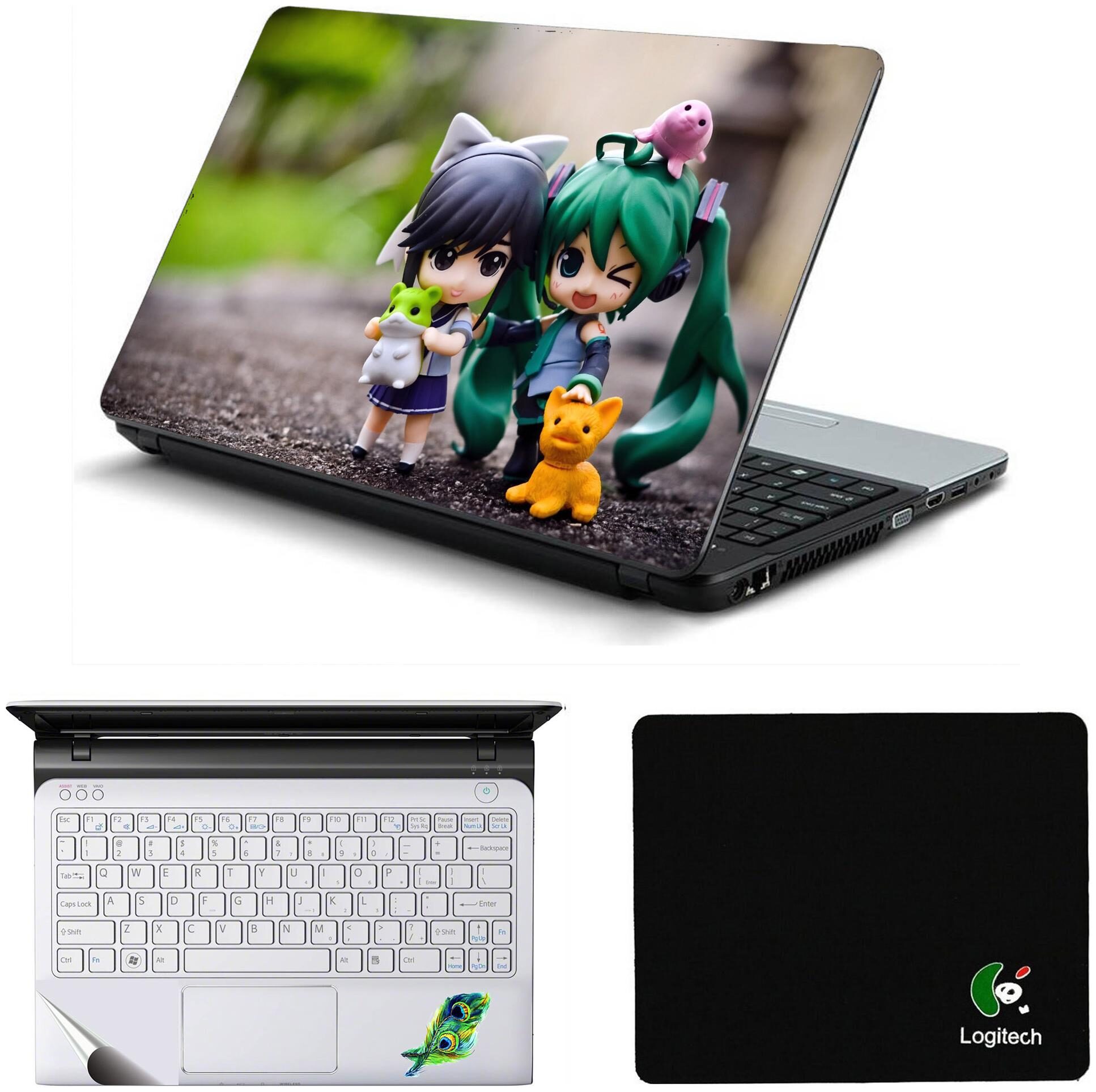 Namo Arts Laptop Accessories Combo Anime Dolls Laptop Skin Stickers Mouse Pad and Palmrest Skin for HP-Dell-Lenovo-Acer-Asus Laptops Notebooks
Namo Arts Laptop Accessories Combo Anime Dolls Laptop Skin Stickers Mouse Pad and Palmrest Skin for HP-Dell-Lenovo-Acer-Asus Laptops Notebooks