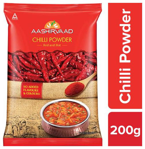 Aashirvaad Powder - Chilly 200 g
Aashirvaad Powder - Chilly 200 g
