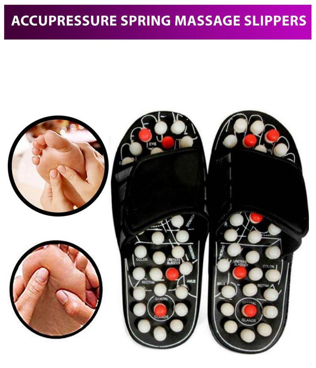 ACCU PADUKA SLIPPER SPRING SLIPPER ACUPRESSURE MAGNETIC FULL BODY MASSAGE Foot Care Yoga Paduka Massager (Assorted Color)
ACCU PADUKA SLIPPER SPRING SLIPPER ACUPRESSURE MAGNETIC FULL BODY MASSAGE Foot Care Yoga Paduka Massager (Assorted Color)